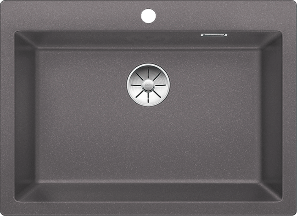 Chiuveta bucatarie Pleon 8 523044, silgranit Gri Piatra, 700 x 510 mm, Blanco